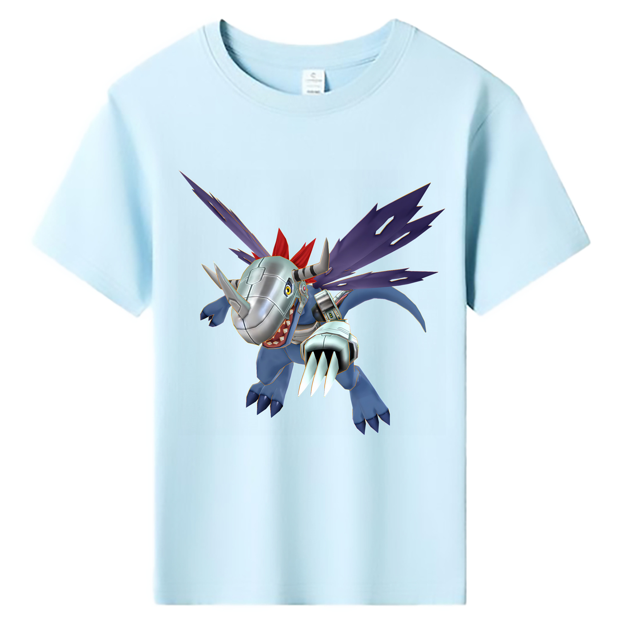 （画像用） Digimon デジタルモンスター/デジモン 綿100％キッズTシャツ（フロントプリント）